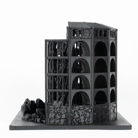 Dicecatraz 3D-Printed Combo Dice Prison/Dice Roller (Black)