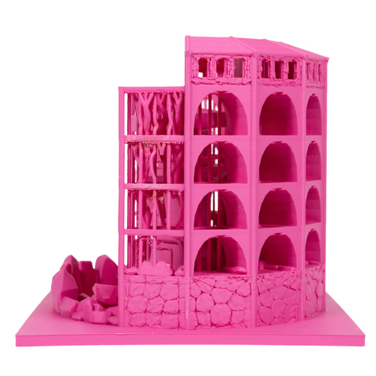 Dicecatraz 3D-Printed Combo Dice Prison/Dice Roller (Pink)