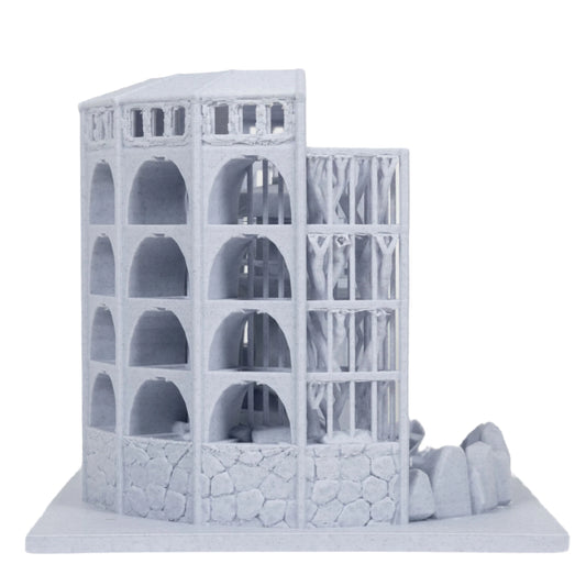 Dicecatraz 3D-Printed Combo Dice Prison/Dice Roller (Stone Grey)