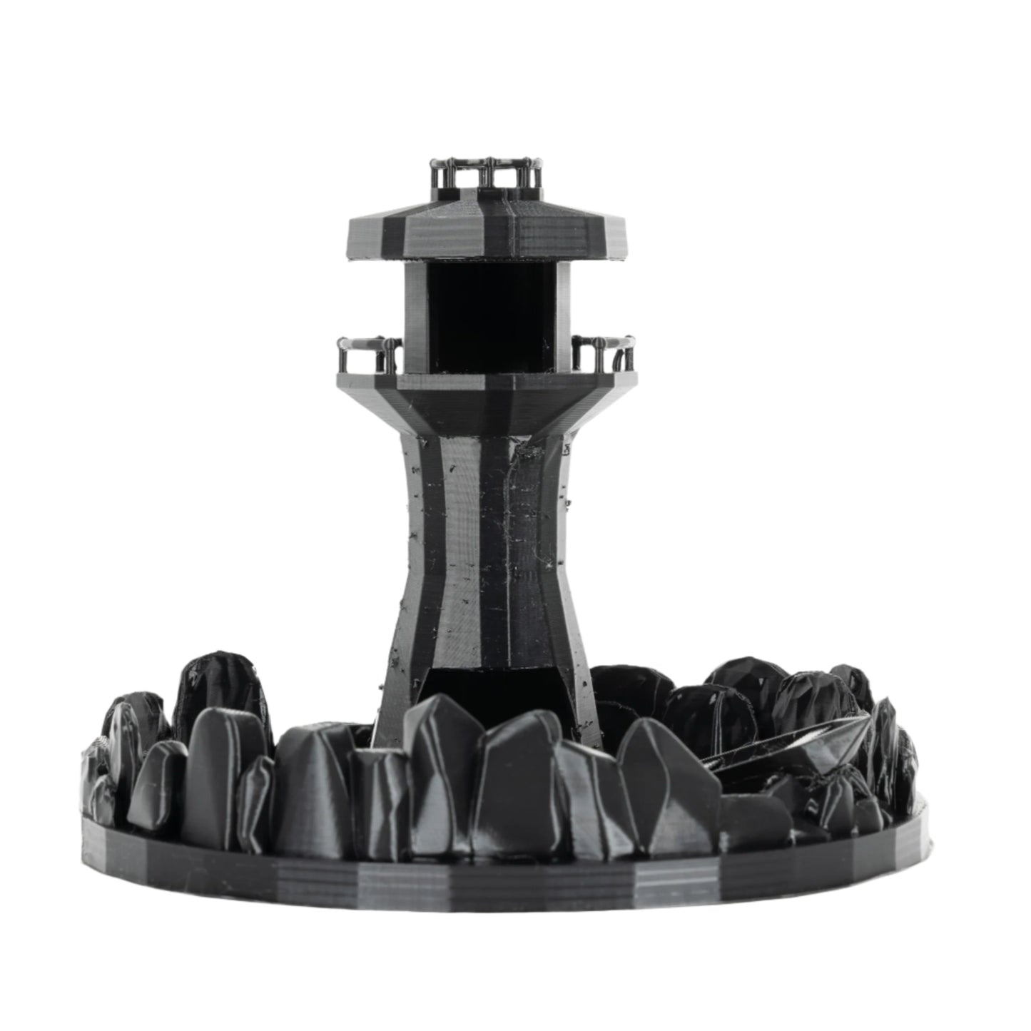 Dicecatraz Courtyard 3D-Printed Dice Roller (Black)