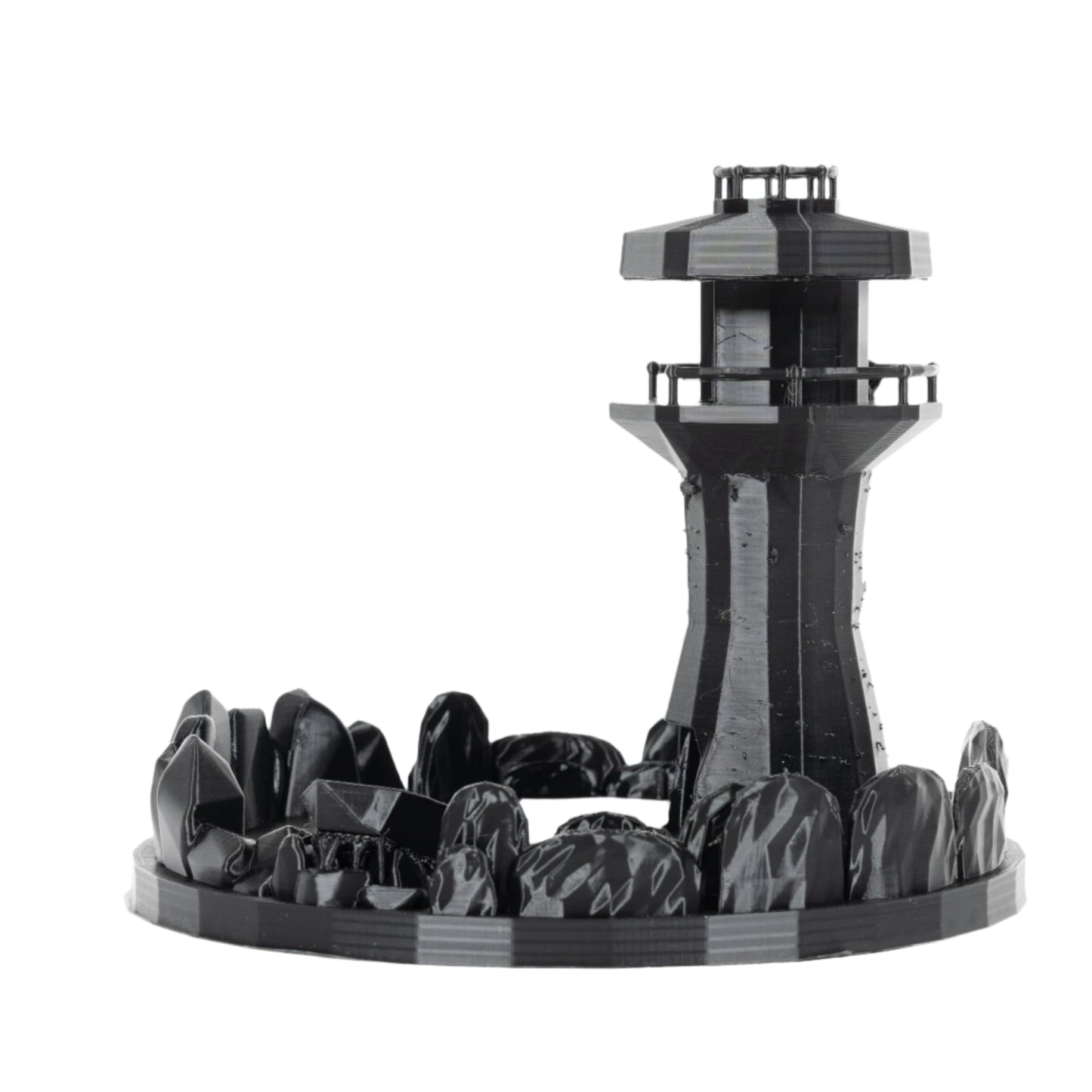 Dicecatraz Courtyard 3D-Printed Dice Roller (Black)
