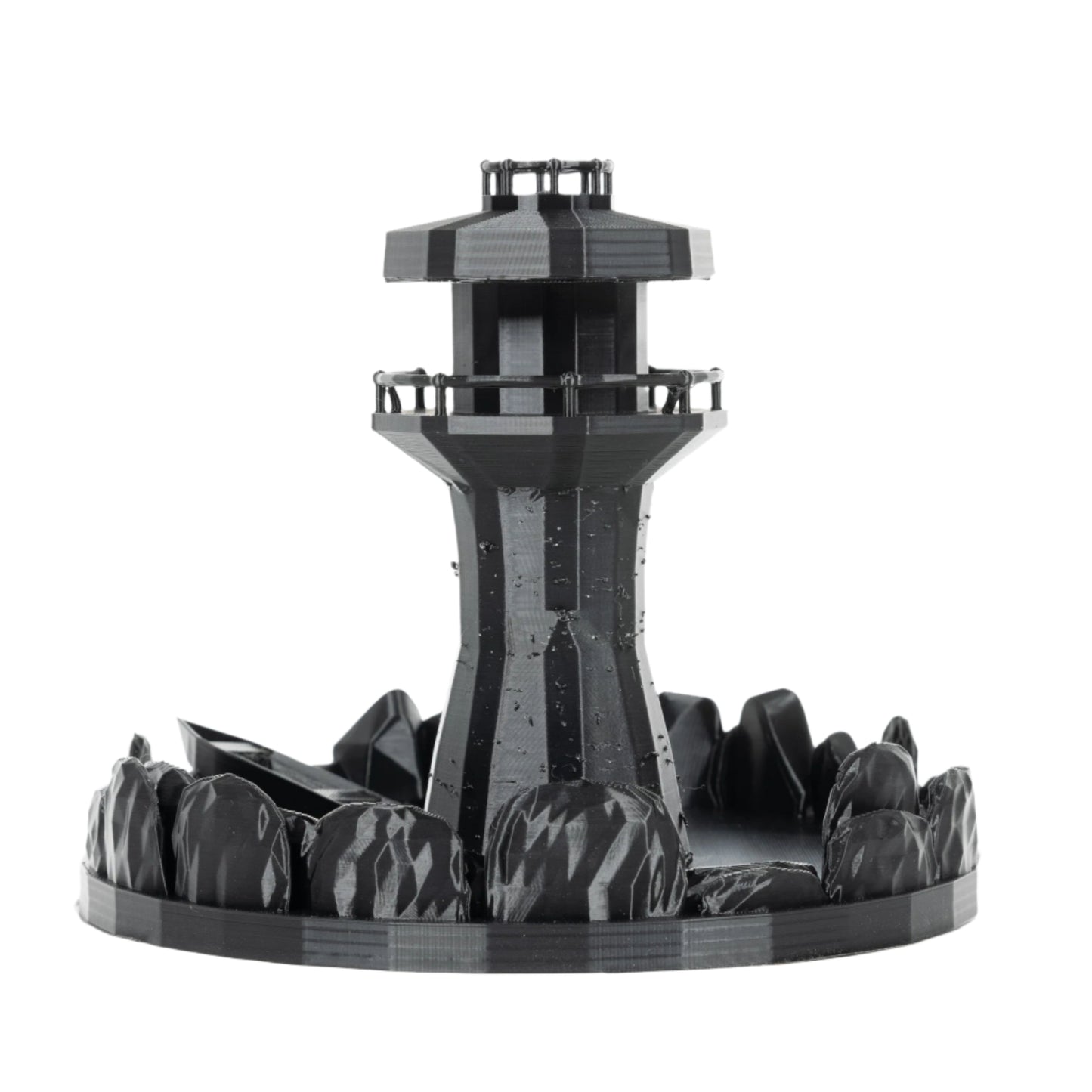 Dicecatraz Courtyard 3D-Printed Dice Roller (Black)