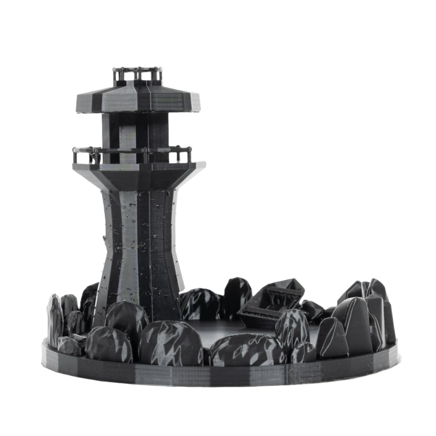 Dicecatraz Courtyard 3D-Printed Dice Roller (Black)