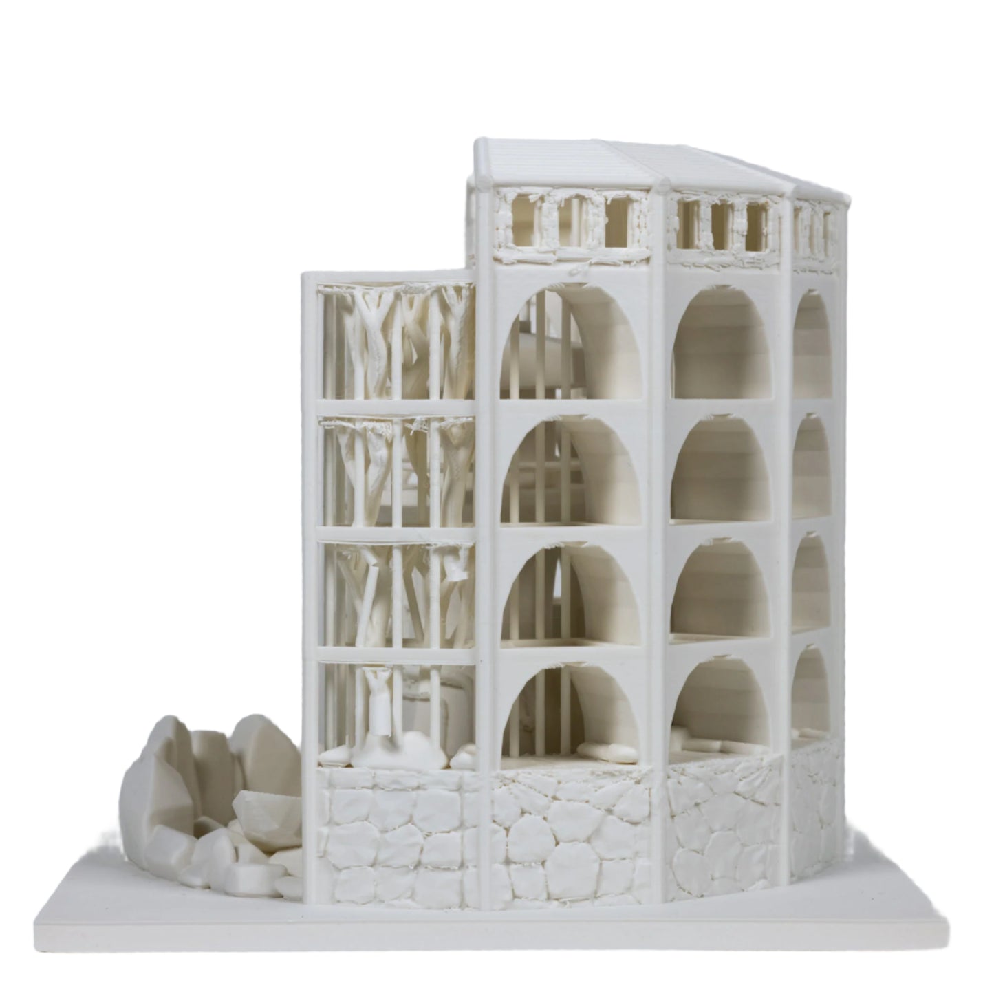 Dicecatraz 3D-Printed Combo Dice Prison/Dice Roller (Ivory)