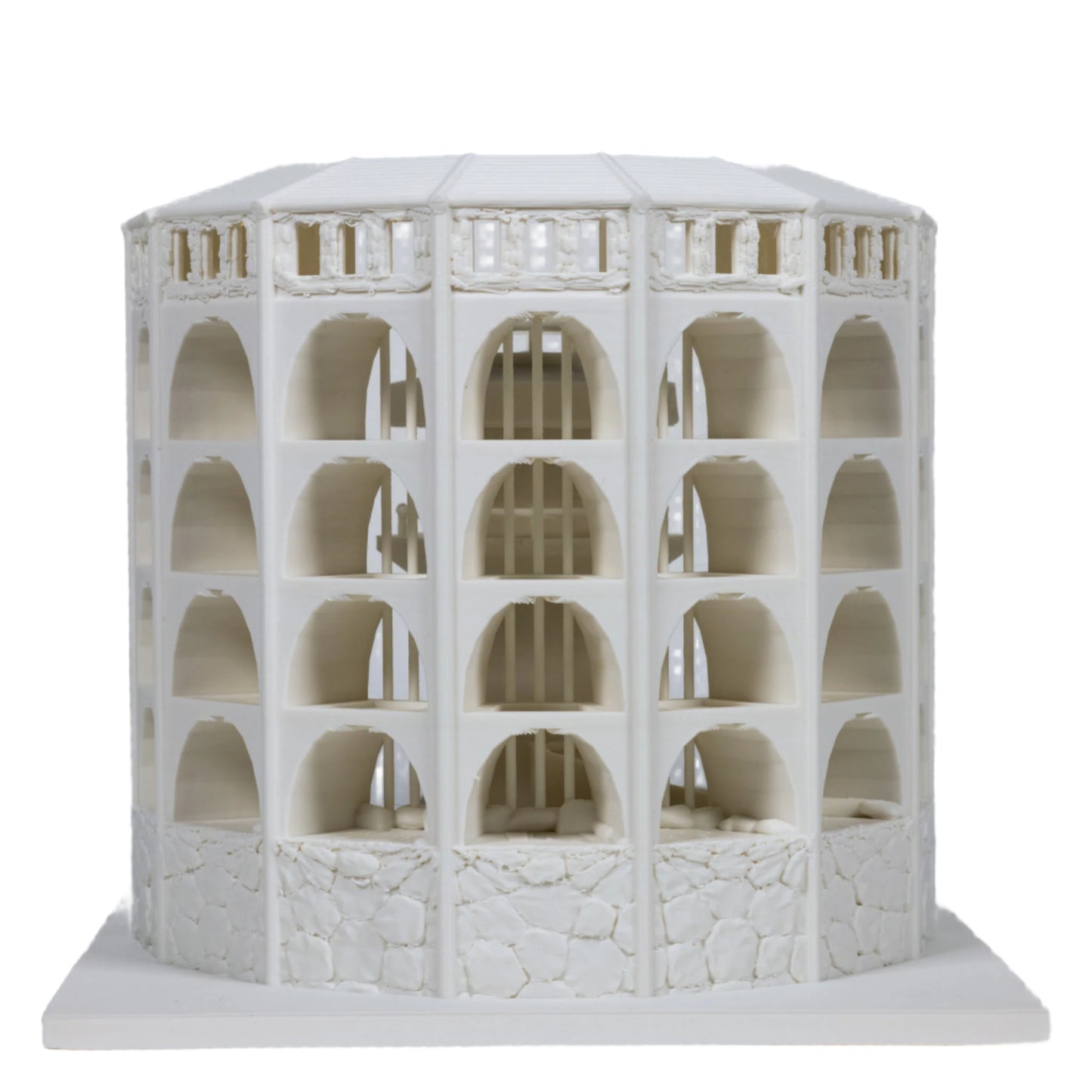 Dicecatraz 3D-Printed Combo Dice Prison/Dice Roller (Ivory)