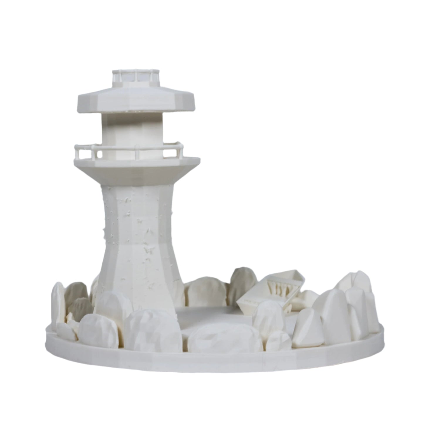 Dicecatraz Courtyard 3D-Printed Dice Roller (Ivory)
