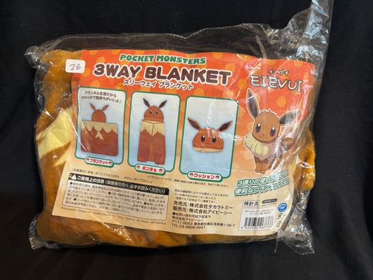 Pokemon Eevee 3Way Blanket