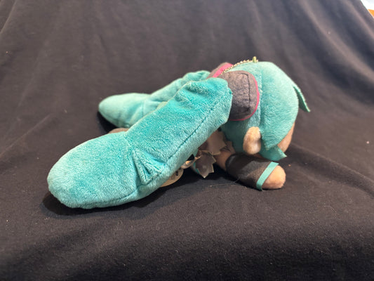 Hatsune Miku Fluffy Lying Down Smiling Plush
