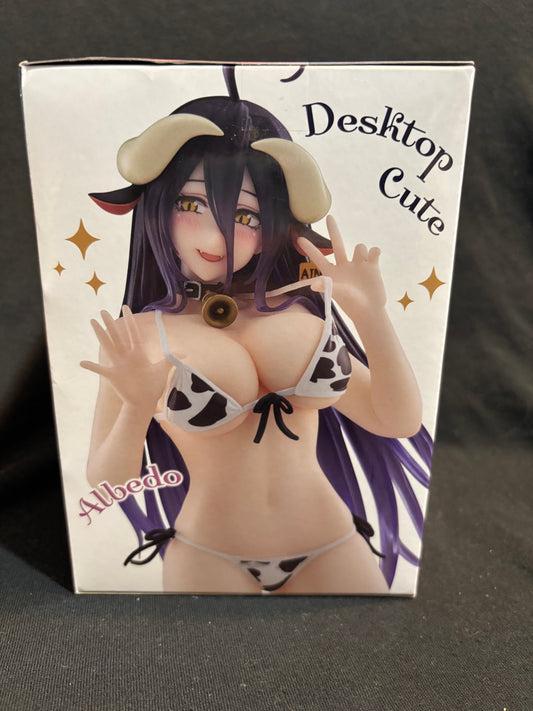 Overlord Anime Desktop Cute Figure Albedo Cow Print Swimsuit