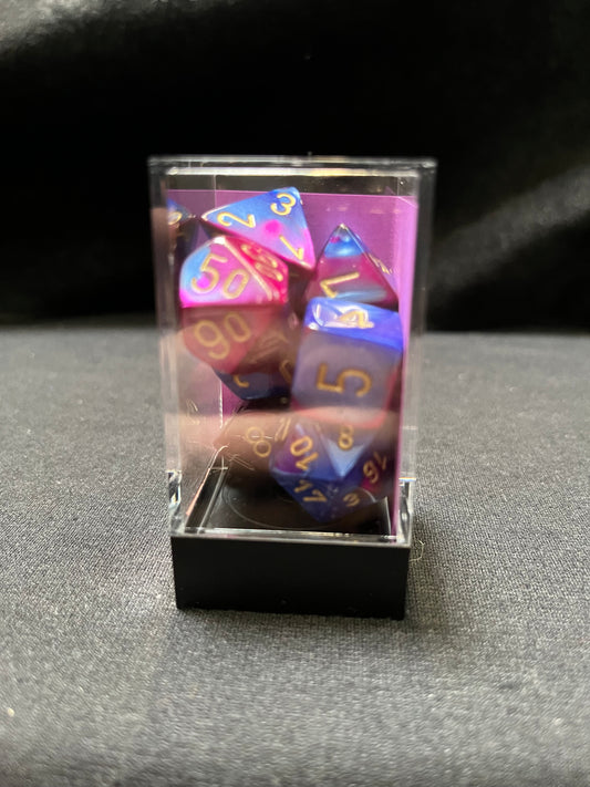 Chessex Gemini Blue/Purple-Gold Dice