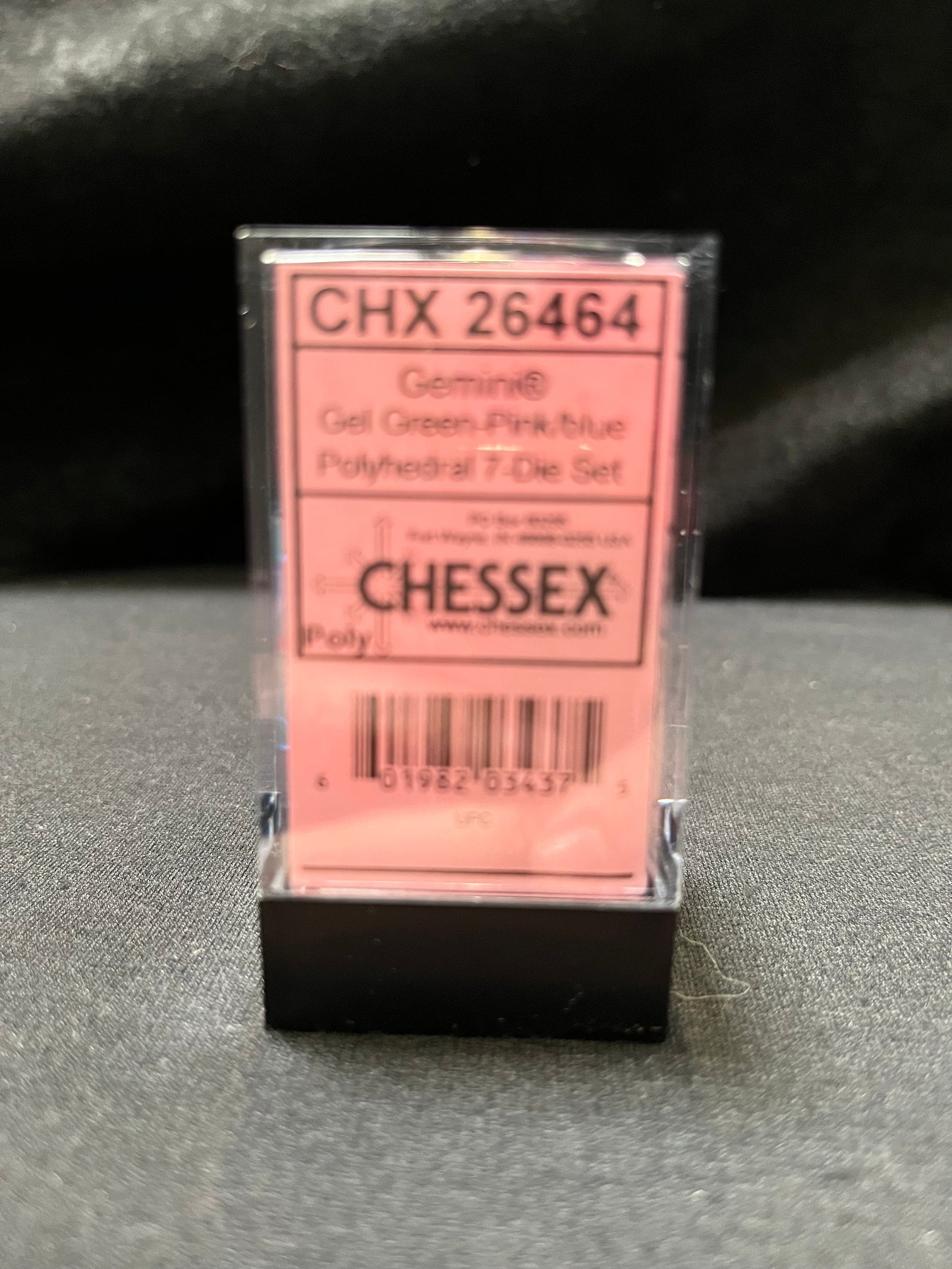 Chessex Gemini Gel Green-Pink/Blue Dice