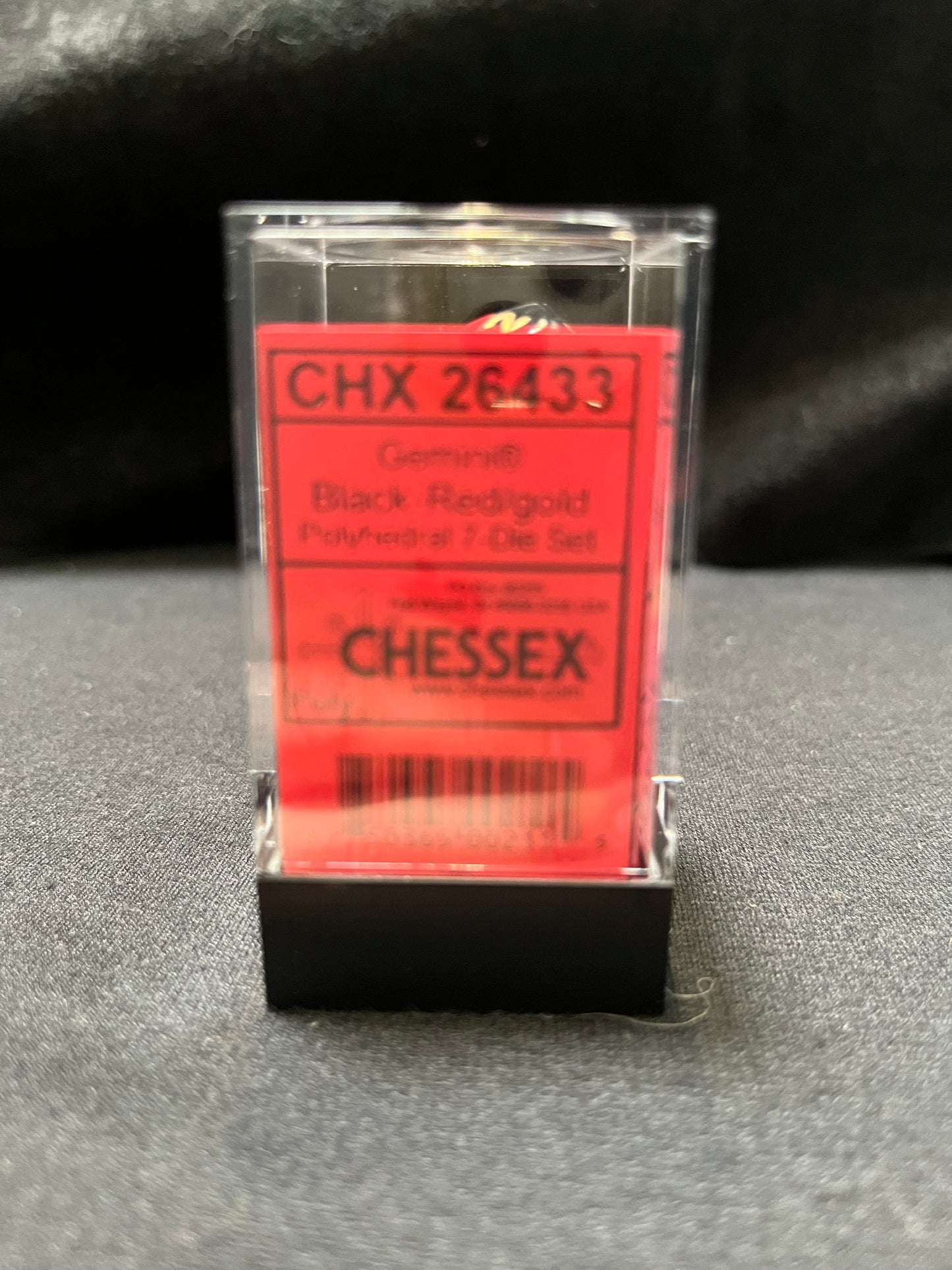 Chessex Gemini Black-Red/Gold Dice