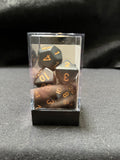 Chessex Opaque Black/Gold Dice