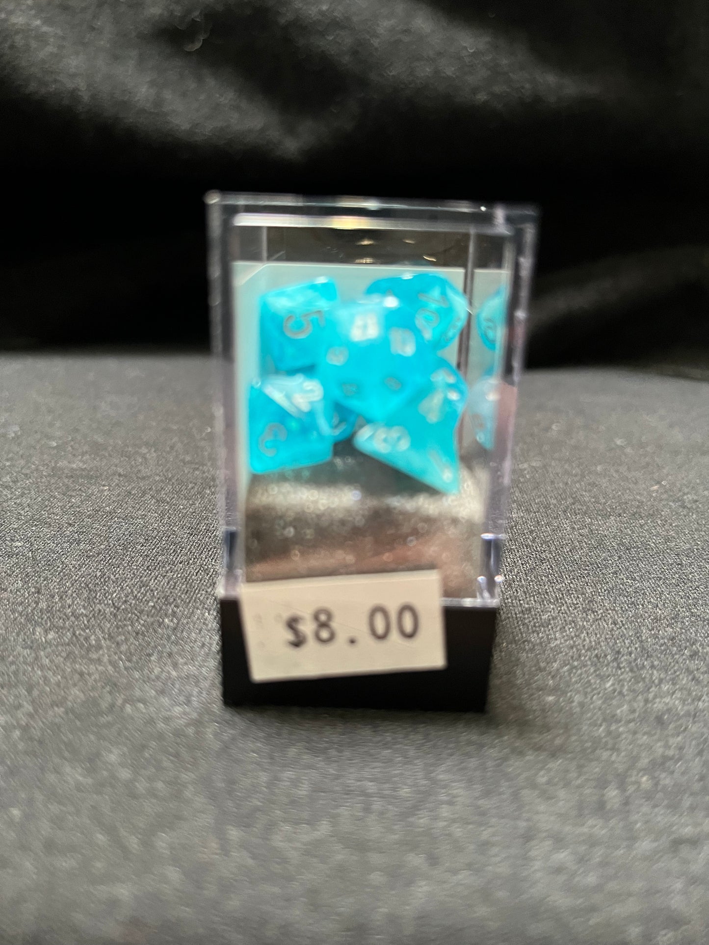 Chessex Mini Luminary Sky/Silver Dice
