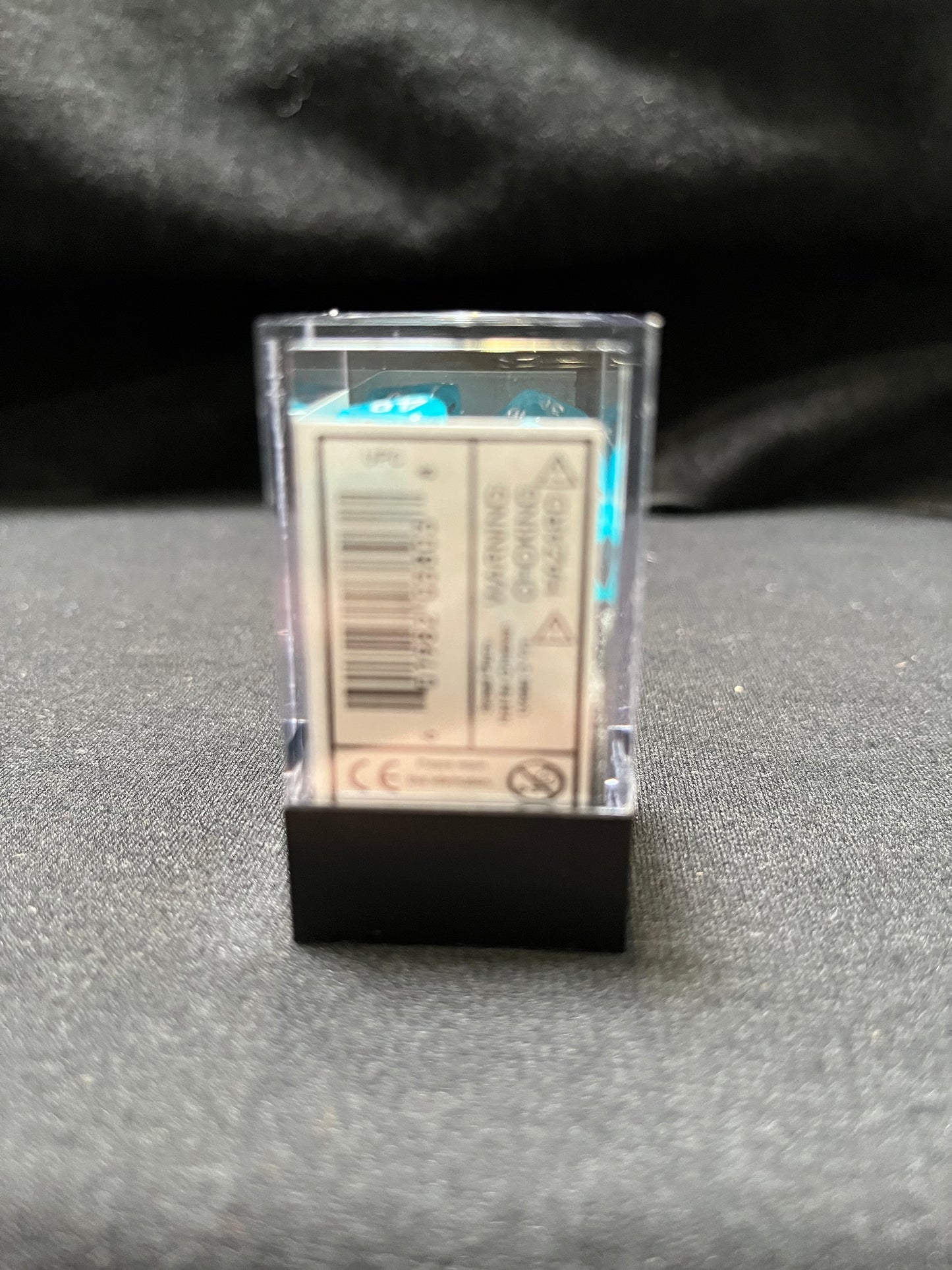 Chessex Mini Luminary Sky/Silver Dice