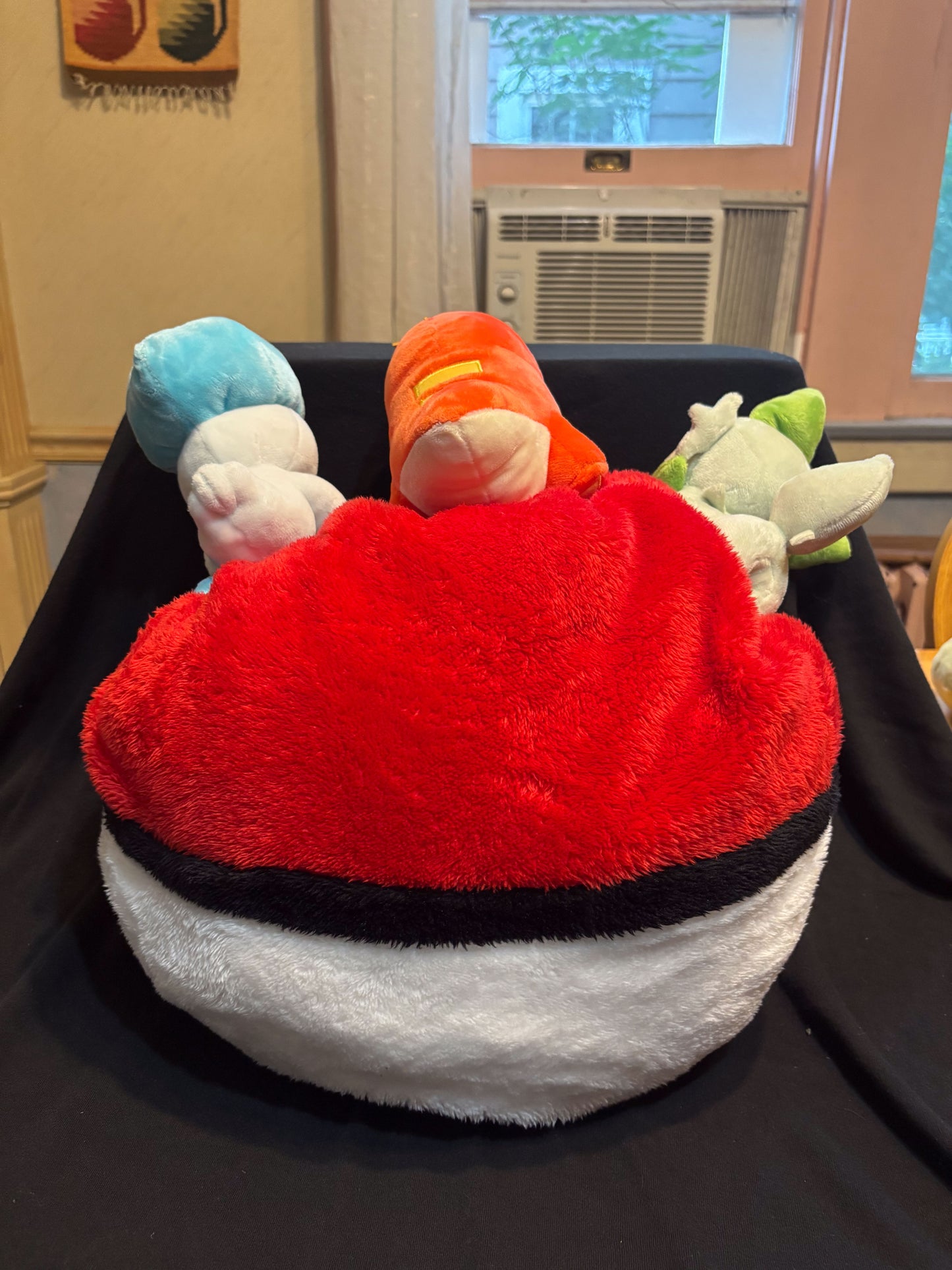 Pokemon Monster Ball Cushion With 3 Characters Plush