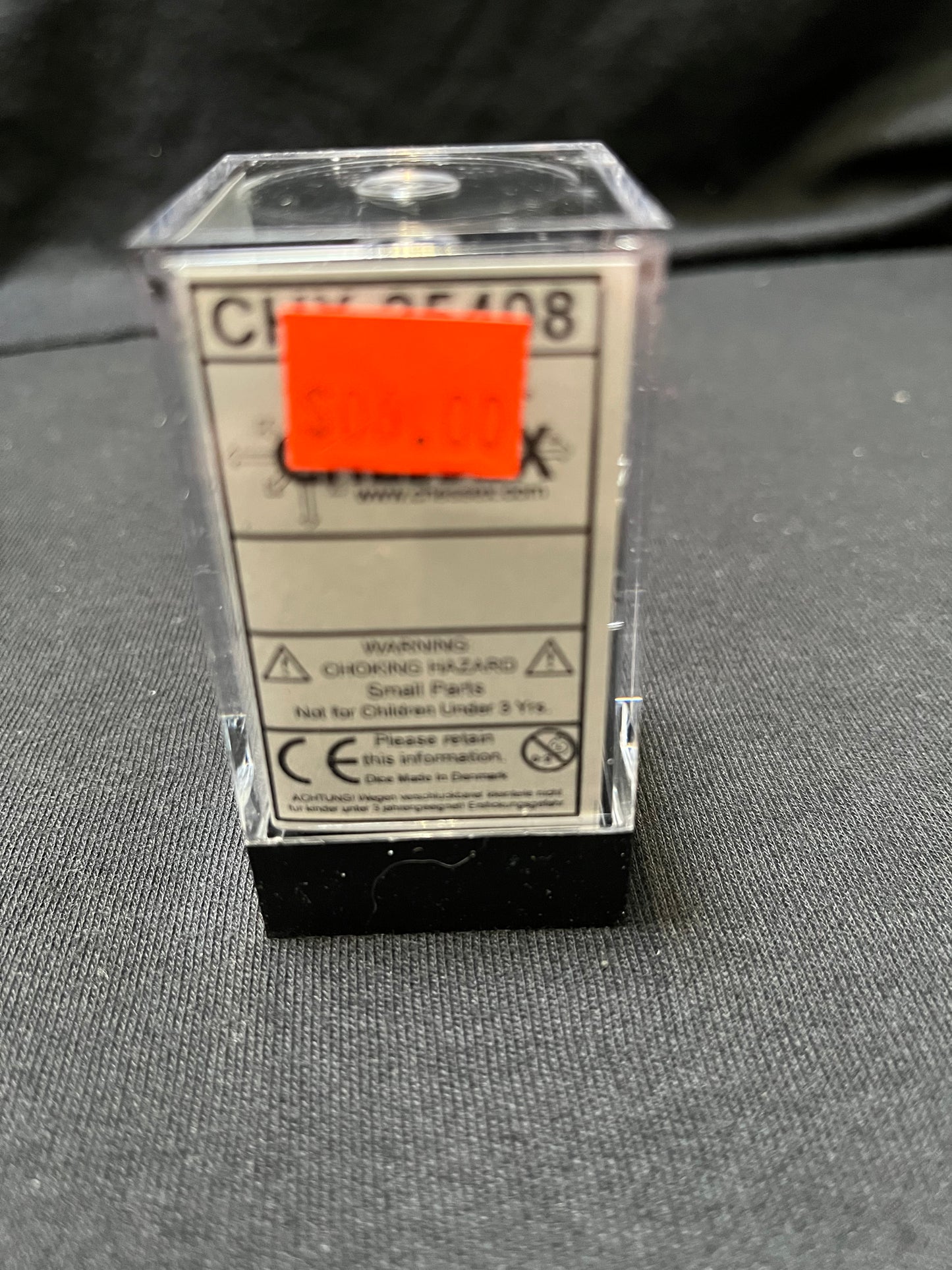 Chessex Opaque Black/White Dice
