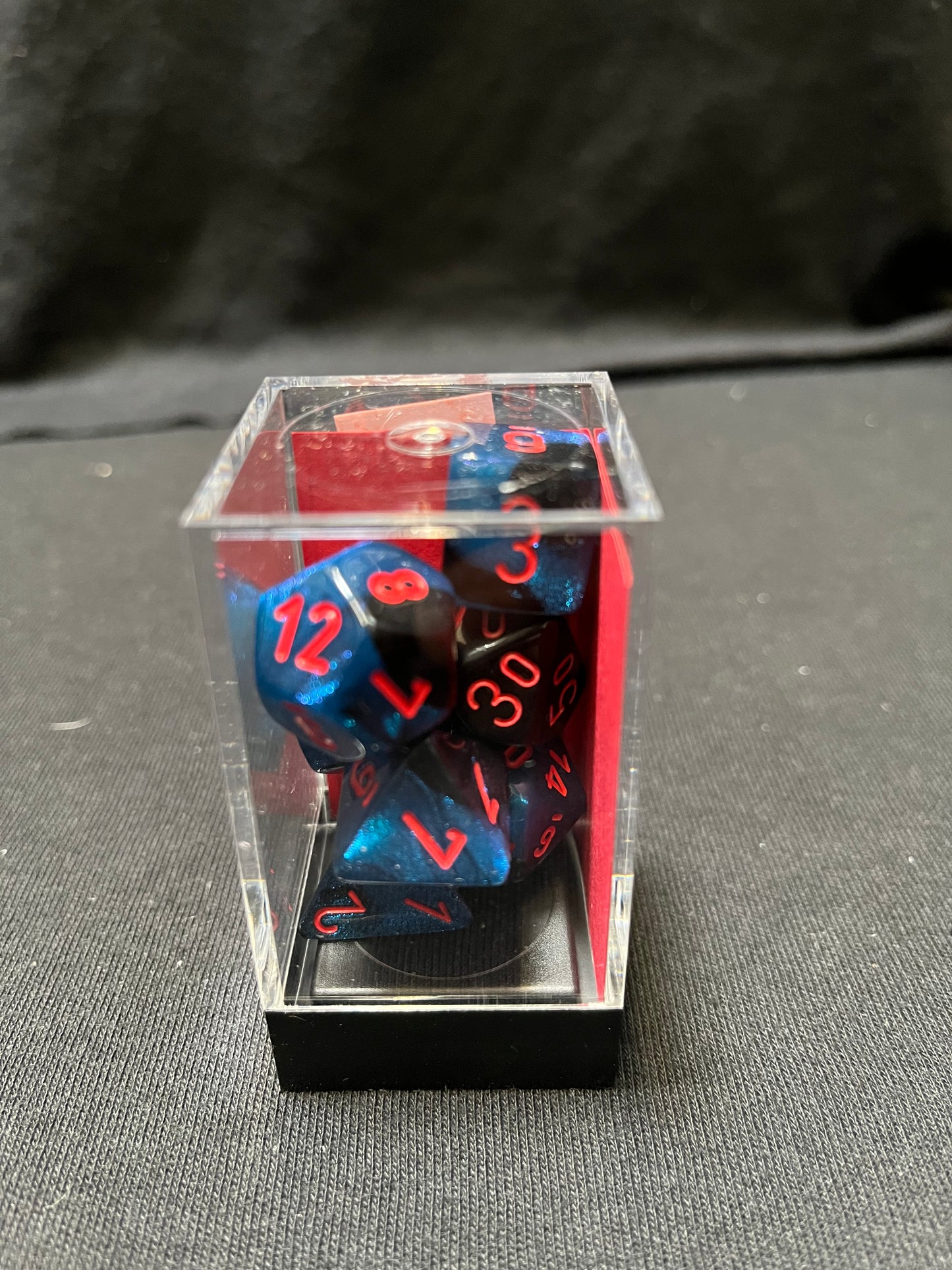Chessex Gemini Black-Starlight/Red Dice
