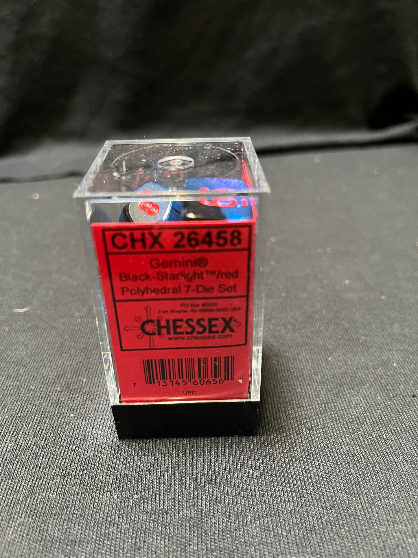 Chessex Gemini Black-Starlight/Red Dice