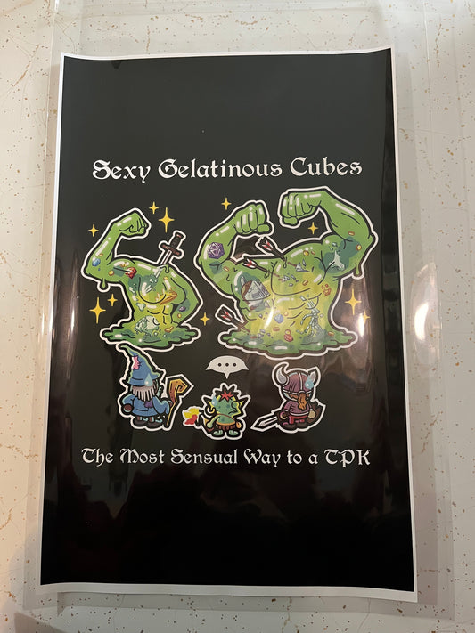 Sexy Gelatinous Cube 11" x 17" Glossy Print