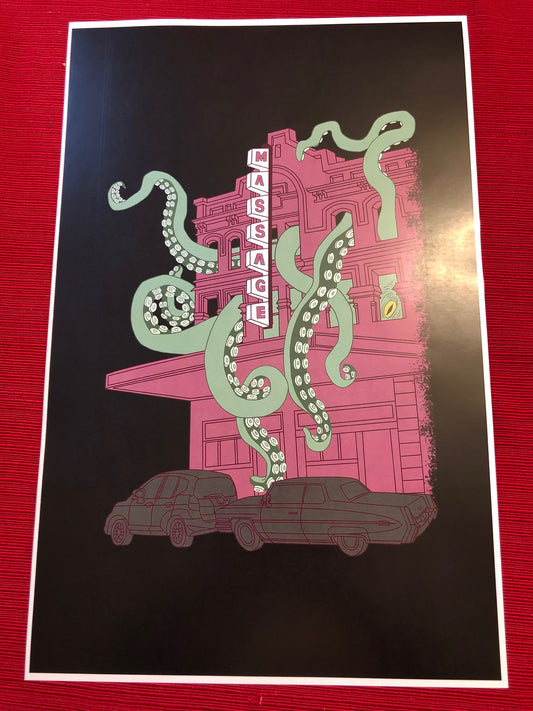 Tentacle Massage Parlor 11" x 17" Print