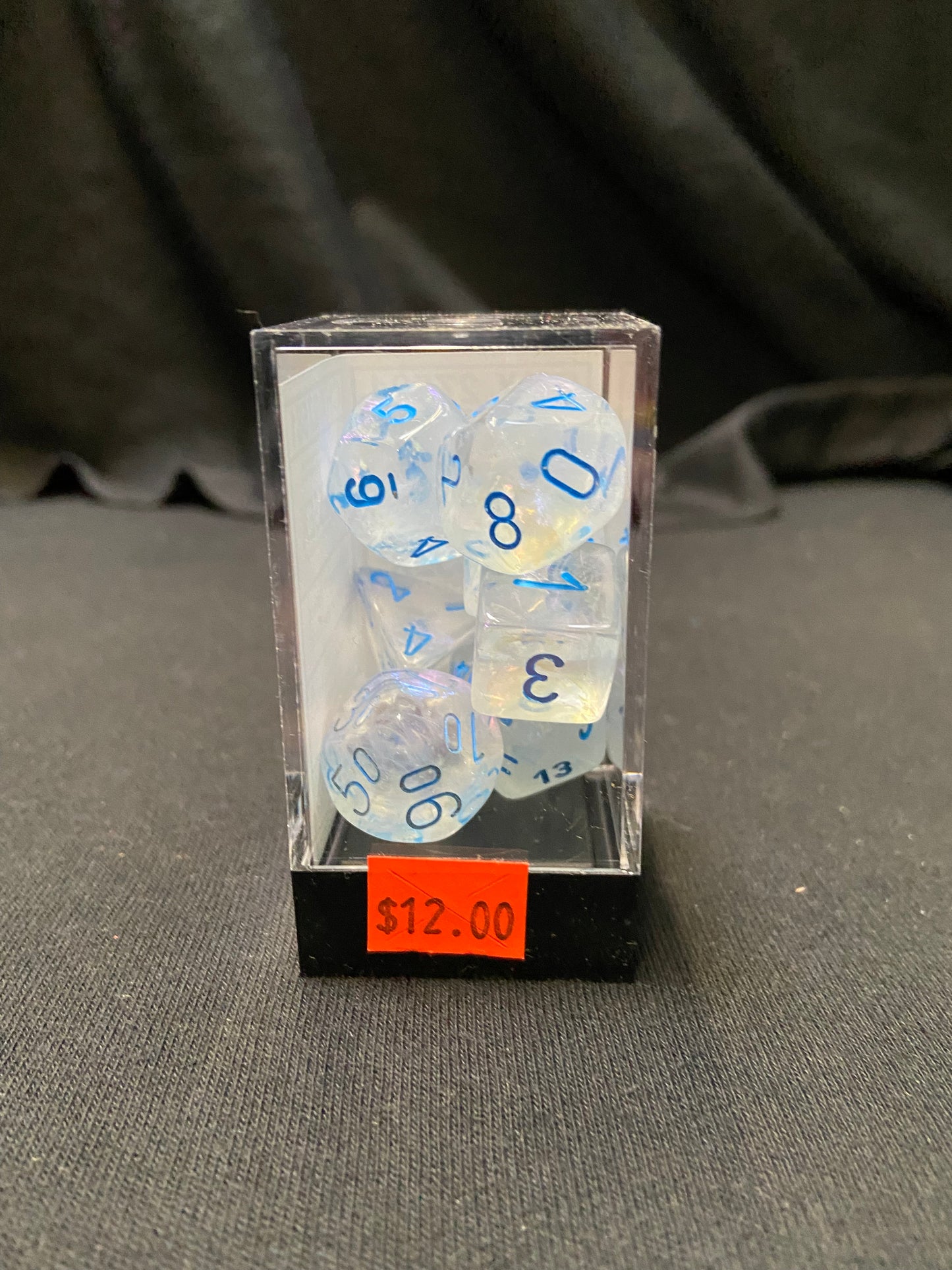 Chessex Borealis Icicle/Light Blue Dice Kit