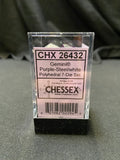 Chessex Gemini Purple/Steel Dice Kit