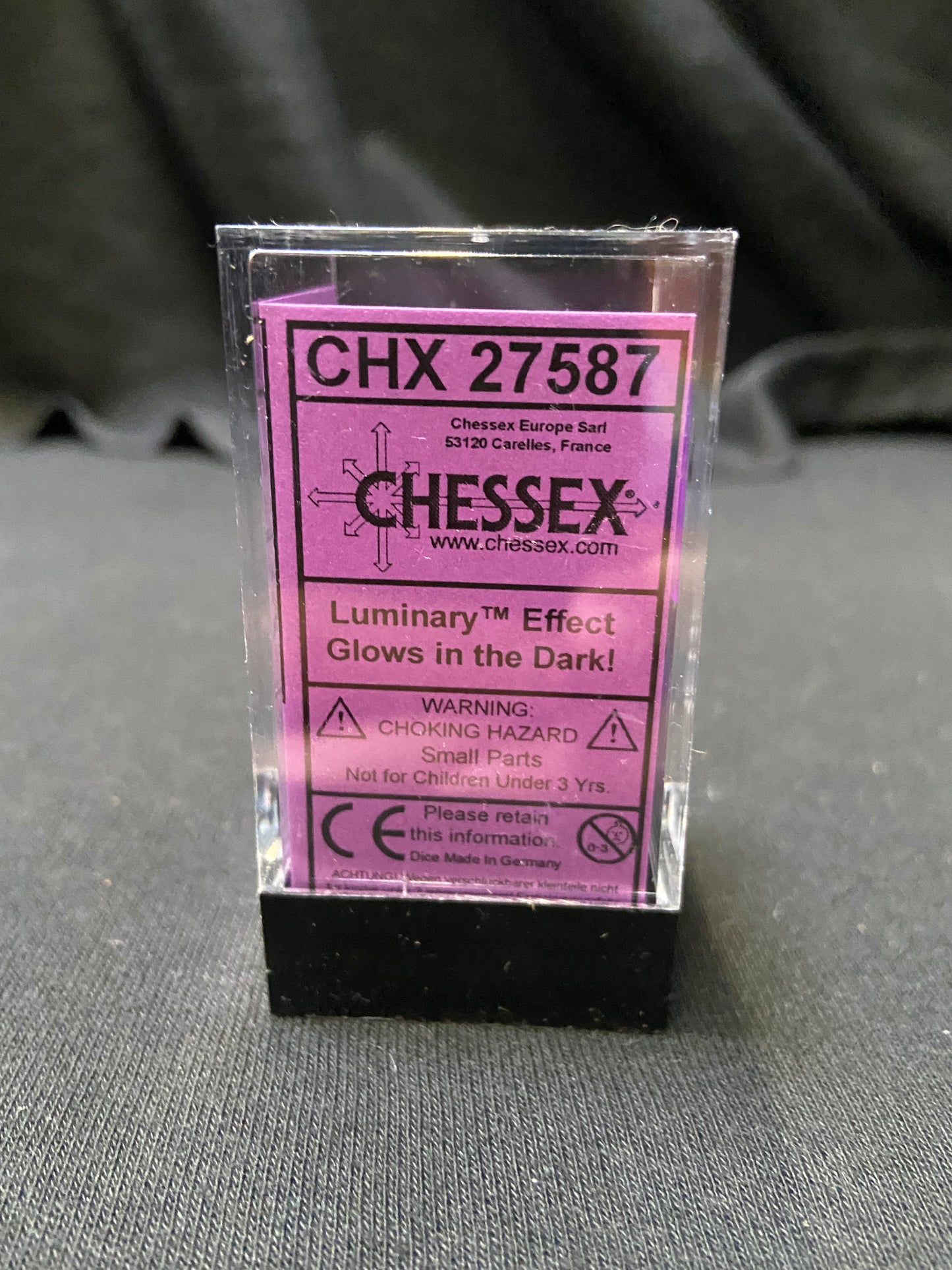 Chessex Borealis Royal Purple/Gold Dice Kit