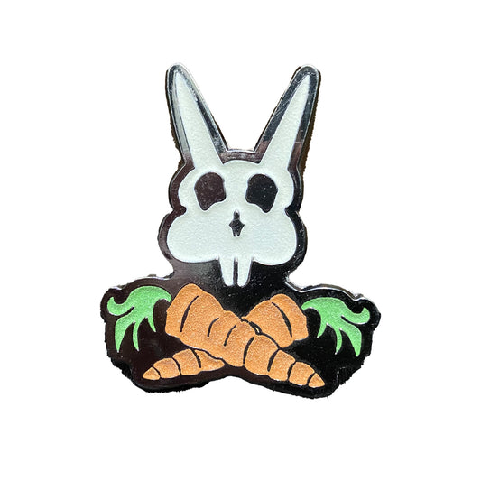 Pirate Doom Bunny Glow in the Dark Enamel Pin