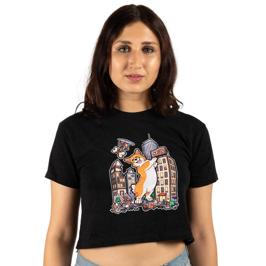 Corgzilla!!! T-Shirt (Crop Top)