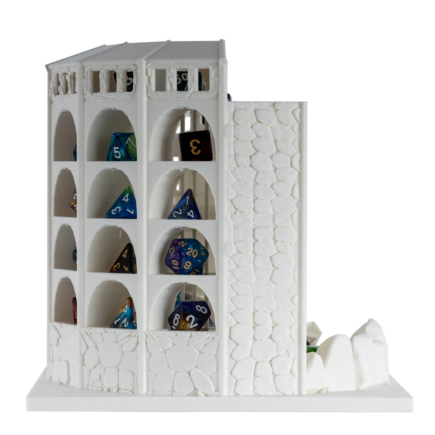 Dicecatraz 2.1 3D-Printed Combo Dice Prison/Dice Roller (Ivory)