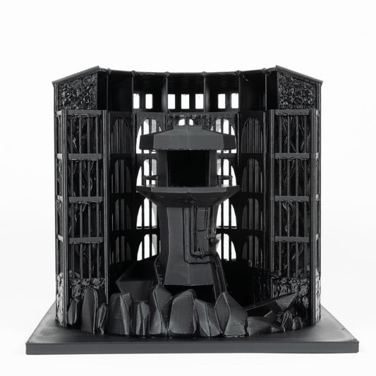 Dicecatraz 3D-Printed Combo Dice Prison/Dice Roller (Black)