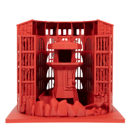 Dicecatraz 3D-Printed Combo Dice Prison/Dice Roller (Red)