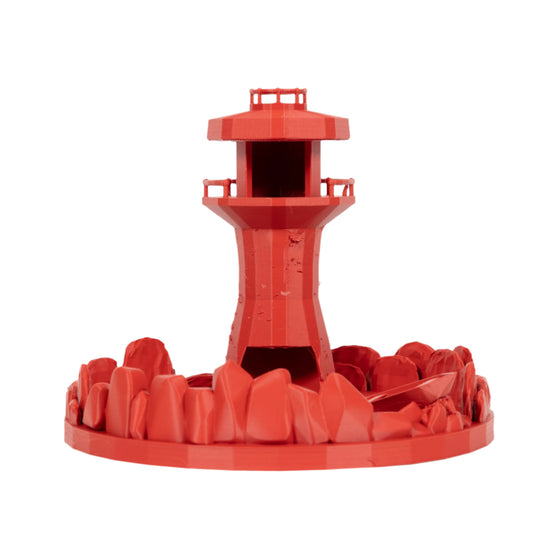 Dicecatraz Courtyard 3D-Printed Dice Roller (Red)