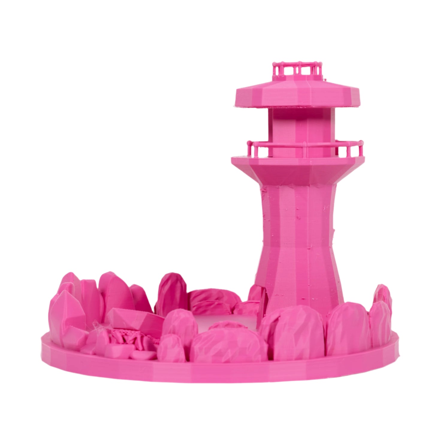 Dicecatraz Courtyard 3D-Printed Dice Roller (Pink)