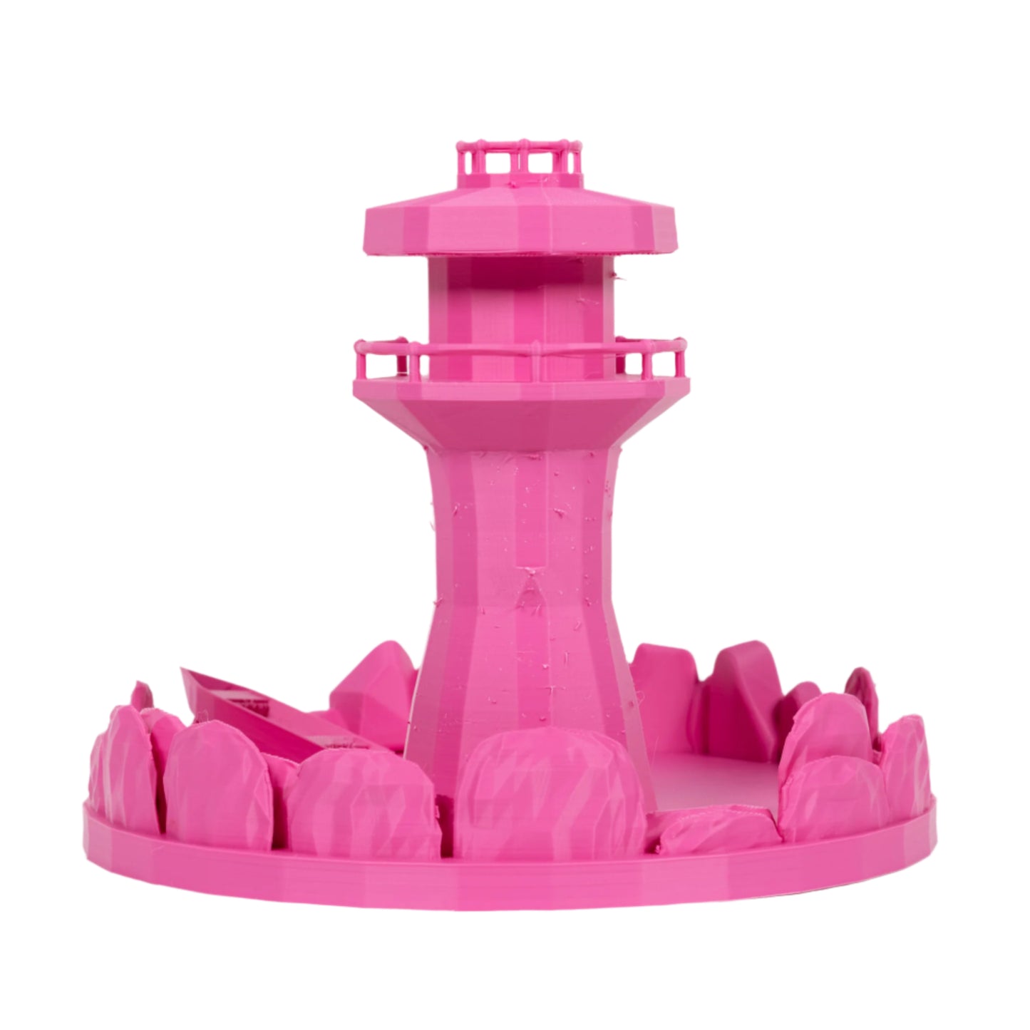 Dicecatraz Courtyard 3D-Printed Dice Roller (Pink)
