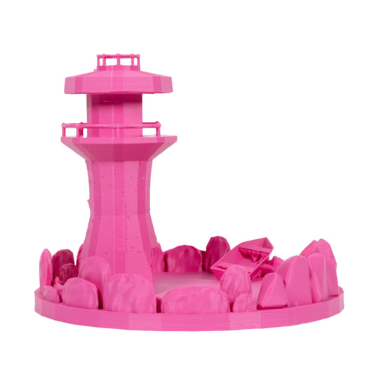 Dicecatraz Courtyard 3D-Printed Dice Roller (Pink)