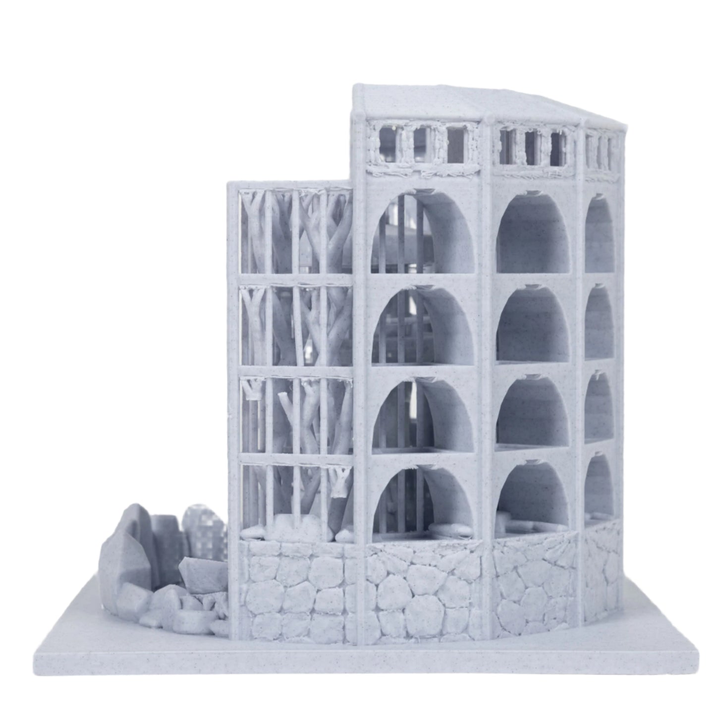 Dicecatraz 3D-Printed Combo Dice Prison/Dice Roller (Stone Grey)