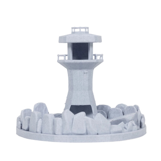 Dicecatraz Courtyard 3D-Printed Combo Dice Roller (Stone Grey)