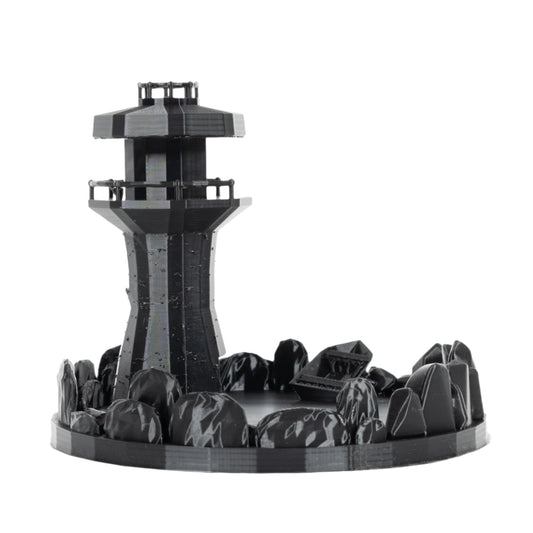 Dicecatraz Courtyard 3D-Printed Dice Roller (Black)