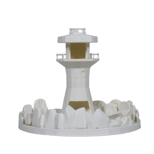 Dicecatraz Courtyard 3D-Printed Dice Roller (Ivory)