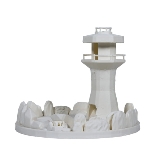 Dicecatraz Courtyard 3D-Printed Dice Roller (Ivory)