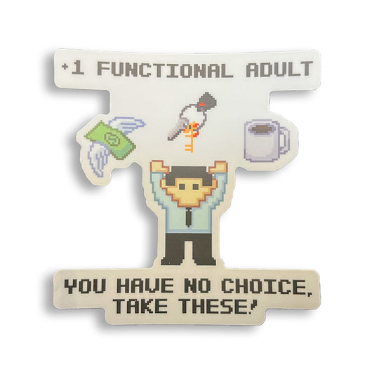 +1 Functional Adult (Male) Vinyl Decal
