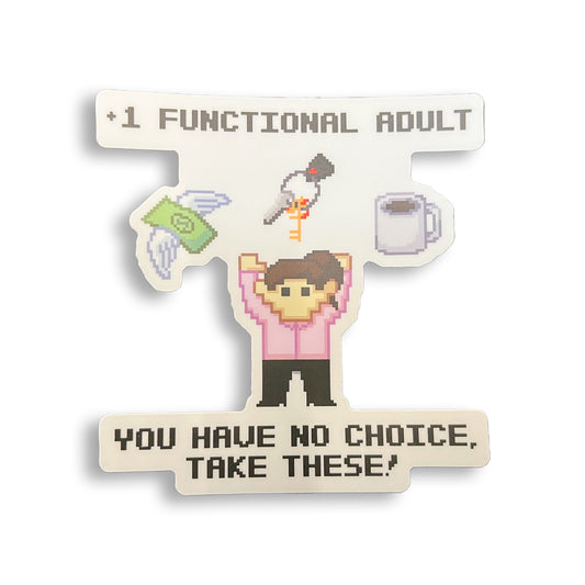 +1 Functional Adult (Female) Vinyl Decal