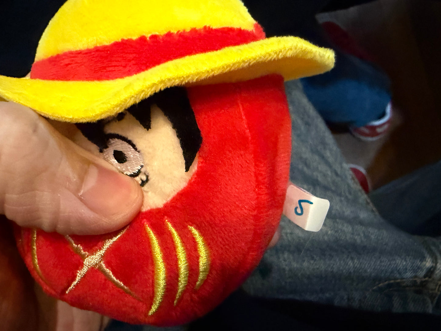 Korokoro Daruma Mascot One Piece 01 Luffy KDM Plush