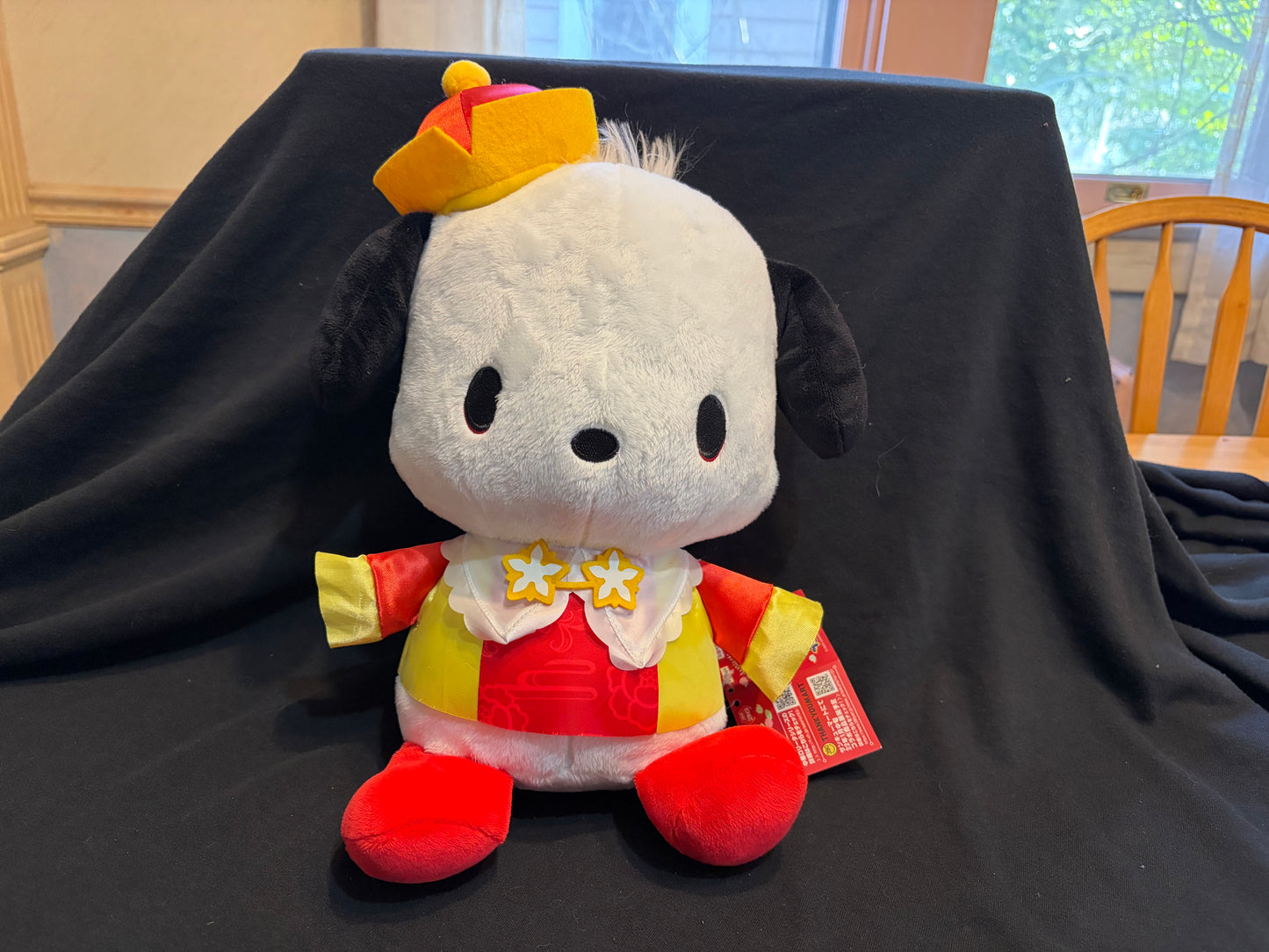 Pochacco Chinese Outfit w/ Crown Plush