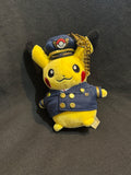 Pokemon Center Pikachu Plush Toy Doll 5" Keychain Itami Airport Pilot