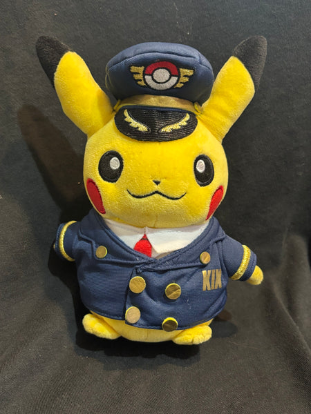 Narita Airport Limited Pokemon Center Pikachu Pilot Plush