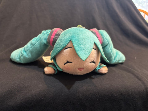 Hatsune Miku Fluffy Lying Down Smiling Plush