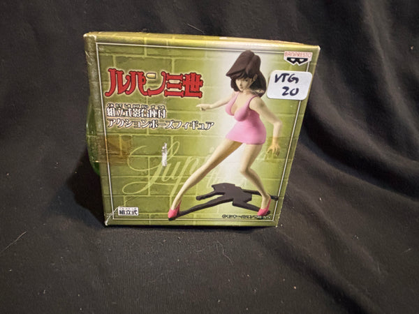 ujiko Mine Action Pose Figure Stand Shadow Banpresto 2009 Lupin The Third
